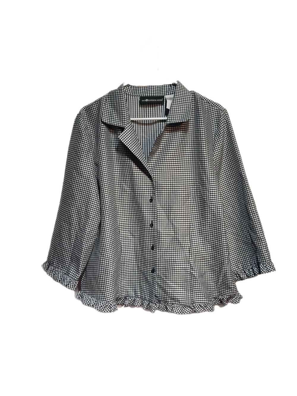 Sag Harbor Women's Button Up Shirt Size 14